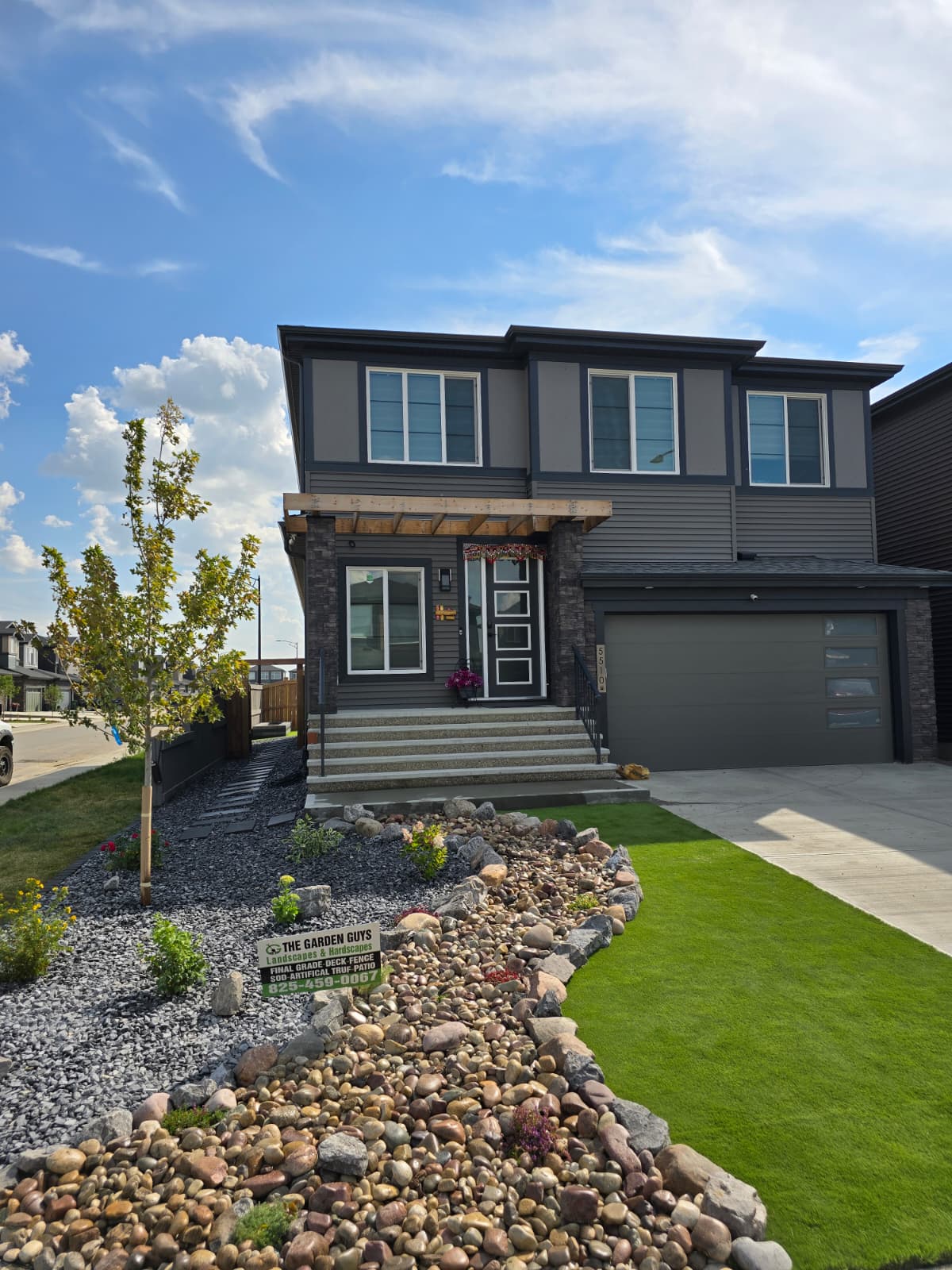 Complete front yard hardscape transformation — St. Albert